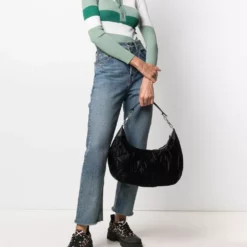 Karl Lagerfeld monogram-embossed shoulder bag