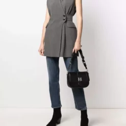 Karl Lagerfeld medium K/Saddle leather bag