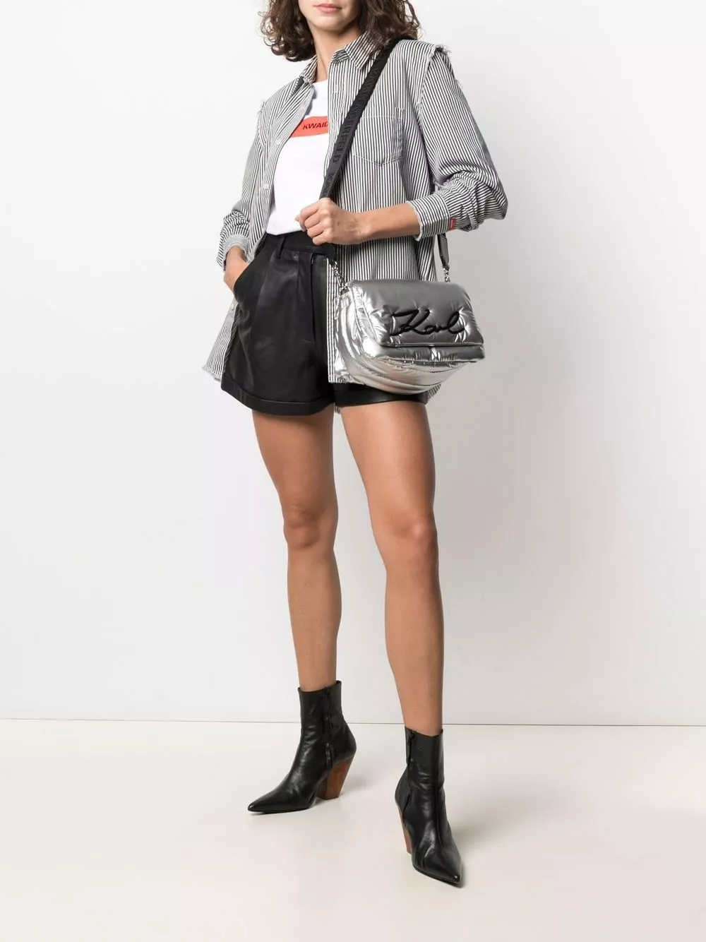 Karl Lagerfeld K Signature two-way crossbody bag