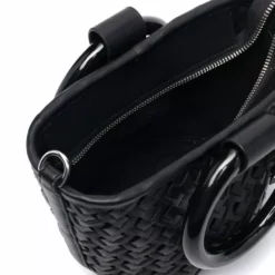 Karl Lagerfeld small basket-weave tote bag