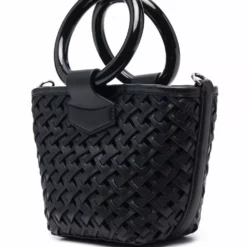 Karl Lagerfeld small basket-weave tote bag