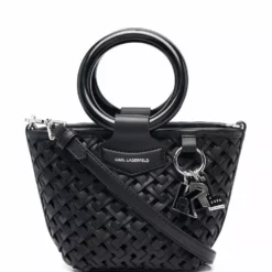 Karl Lagerfeld small basket-weave tote bag