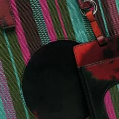 Karl Lagerfeld x Kenneth Ize striped iPad bag