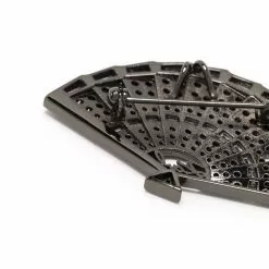 Karl Lagerfeld embellished fan brooch