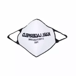 Karl Lagerfeld logo-embroidered knitted facemask