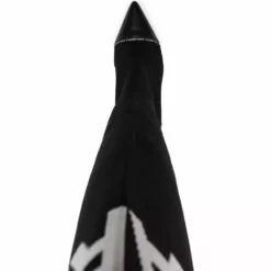 Karl Lagerfeld intarsia-knit knee-high boots