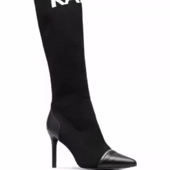 Karl Lagerfeld intarsia-knit knee-high boots