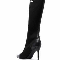 Karl Lagerfeld intarsia-knit knee-high boots