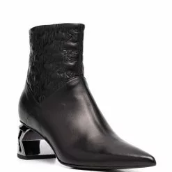 Karl Lagerfeld K-Blok monogram leather boots