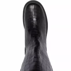 Karl Lagerfeld Biker crocodile-effect boots