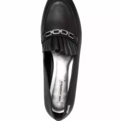 Karl Lagerfeld Klara pleated leather loafers