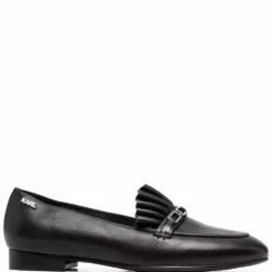 Karl Lagerfeld Klara pleated leather loafers