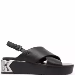 Karl Lagerfeld K-Blok Kross-strap sling-back sandals