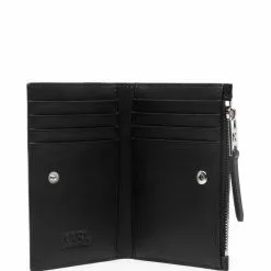 Karl Lagerfeld logo-print zip-up wallet