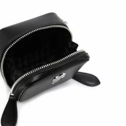 Karl Lagerfeld logo-plaque zip-up satchel bag