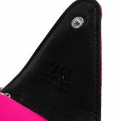 Karl Lagerfeld logo-plaque keyring