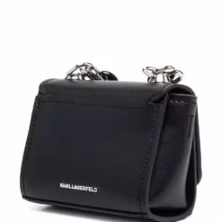 Karl Lagerfeld K/Ikonik flap leather bag
