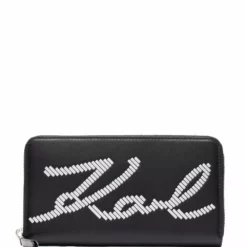Karl Lagerfeld K/Signature Special Whip leather wallet