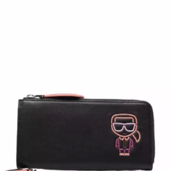 Karl Lagerfeld K/Ikonik Biarritz leather wallet