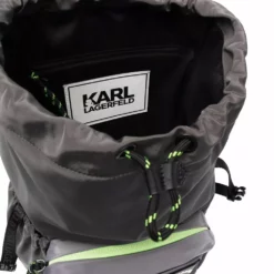 Karl Lagerfeld logo-patch backpack