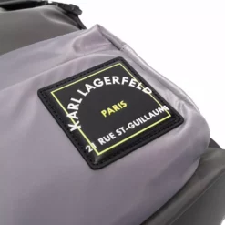 Karl Lagerfeld logo-patch backpack