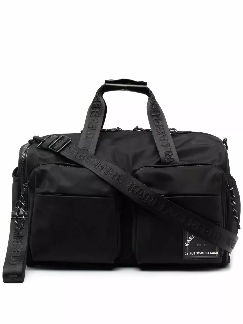 Karl Lagerfeld recycled polyester weekender bag