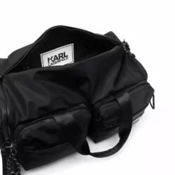 Karl Lagerfeld recycled polyester weekender bag