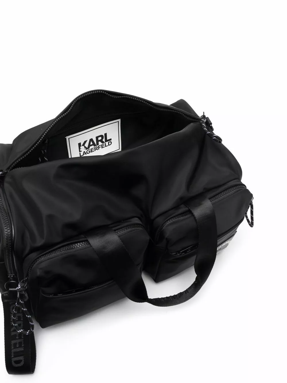 Karl Lagerfeld recycled polyester weekender bag