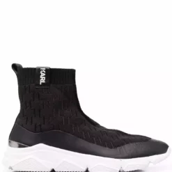 Karl Lagerfeld Verger monogram sock high-top sneakers