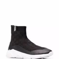 Karl Lagerfeld Verger monogram sock high-top sneakers