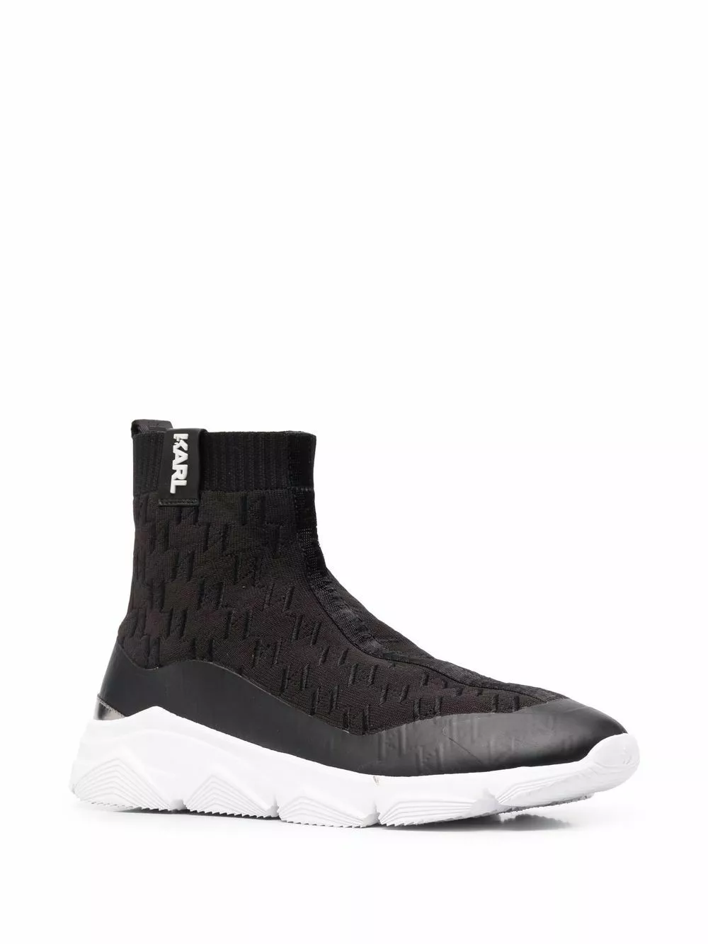Karl Lagerfeld Verger monogram sock high-top sneakers