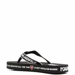 Karl Lagerfeld Kosta Karl logo-print flip flops