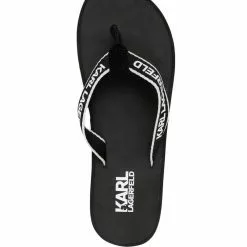 Karl Lagerfeld Kosta Karl logo-print flip flops
