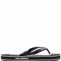 Karl Lagerfeld Ikonic motif flip flops
