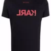 Karl Lagerfeld reversed logo cotton T-shirt