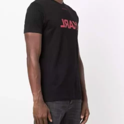 Karl Lagerfeld reversed logo cotton T-shirt