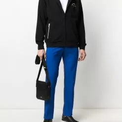 Karl Lagerfeld logo-address hooded jacket