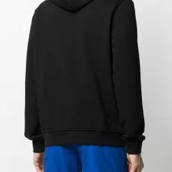 Karl Lagerfeld logo-address hooded jacket