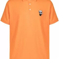 Karl Lagerfeld embroidered-Karl polo shirt