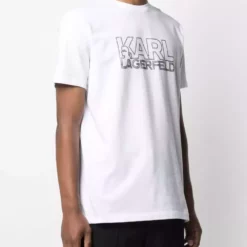 Karl Lagerfeld logo print crew-neck T-shirt