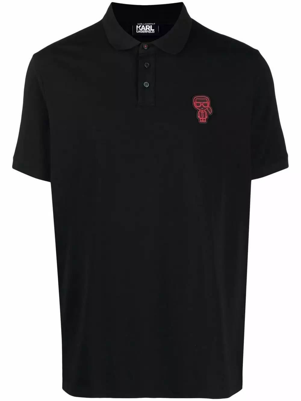 Karl Lagerfeld logo-appliqué polo shirt