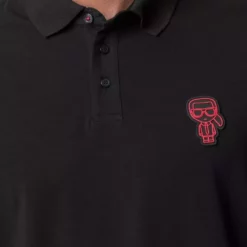 Karl Lagerfeld logo-appliqué polo shirt