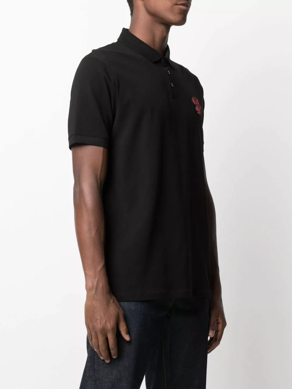 Karl Lagerfeld logo-appliqué polo shirt