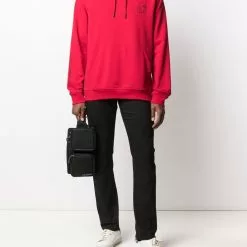 Karl Lagerfeld Karl Silhouette-print rib-trimmed hoodie