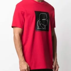 Karl Lagerfeld graphic-print stretch-cotton jersey T-shirt