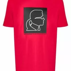 Karl Lagerfeld graphic-print stretch-cotton jersey T-shirt