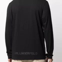 Karl Lagerfeld logo-appliqué cotton-jersey sweatshirt