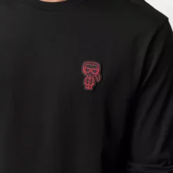 Karl Lagerfeld logo-appliqué cotton-jersey sweatshirt