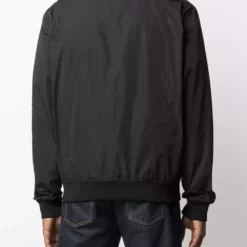 Karl Lagerfeld logo-appliqué bomber jacket