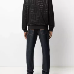 Karl Lagerfeld logo-appliqué bomber jacket